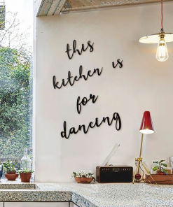 this kitchen is for dancing metal wall art 5 pieces kitchen decor