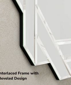 sommerset glass octagon beveled decorative wall mirror accent mirror