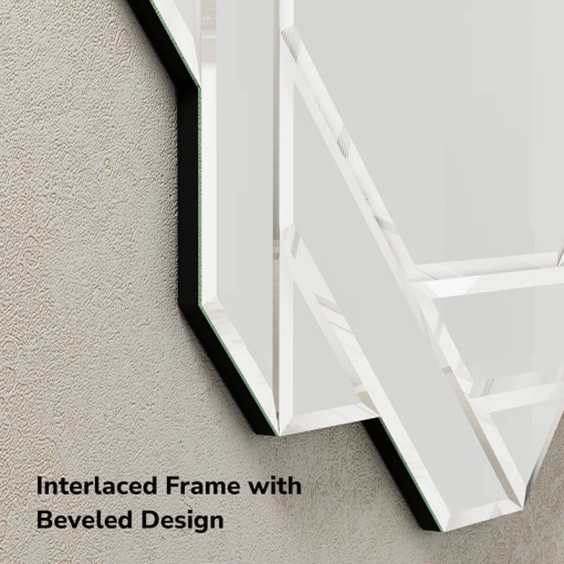 sommerset glass octagon beveled decorative wall mirror accent mirror