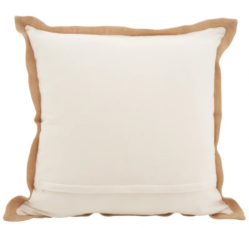 neptunian collection embroidered cotton throw pillow