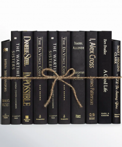 modern onyx & gold serefina book set