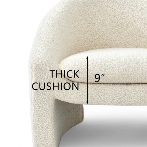 emmie boucle barrel chair