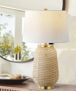 zelie wicker/rattan table lamp