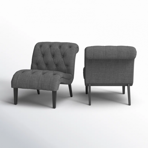 patsy linen slipper chair