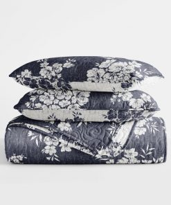quilt set lightweight all season quilted coverlet distressed bouquet