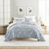 quilt set lightweight all season quilted coverlet textured floral