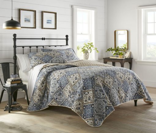 abingdon arell reversible quilt set