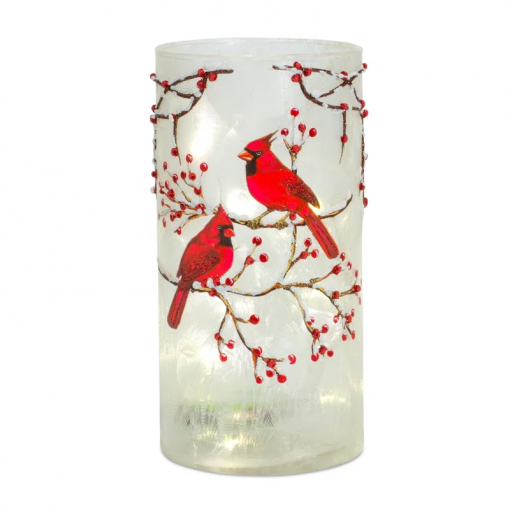 6 piece glass tabletop hurricane set