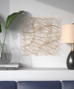 handmade modern abstract wall decor on metal