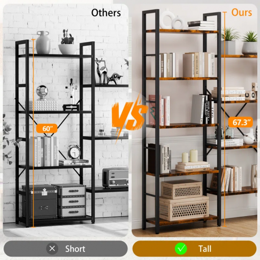 weissberg 5 tier etagere bookcase