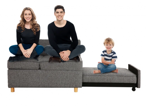 heron 71" upholstered convertible sleeper sofa, pull out sofa bed, chair bed, couch, lounger for small spaces