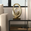 haoyang modern gold aluminum abstract sculpture 20" decorative metal accent for home or office