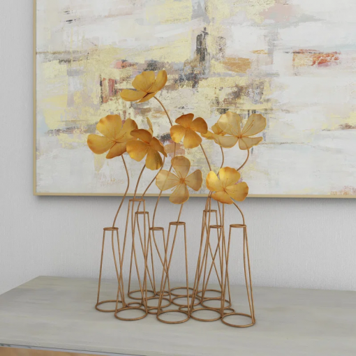 vienne metal flower sculpture