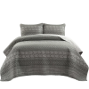 hygge geo reversible contemporary 3 piece quilt set