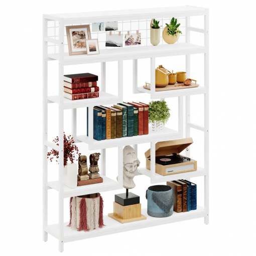 abrielle geometric bookcase
