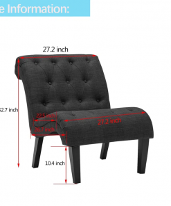 patsy linen slipper chair