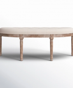 tanya linen upholstered bench
