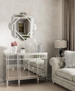sommerset glass octagon beveled decorative wall mirror accent mirror