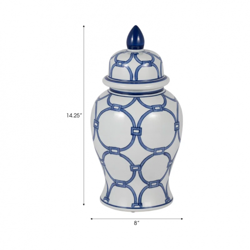 cinya ceramic vase and decorative temple jar with lid elegant flower vase for home decor