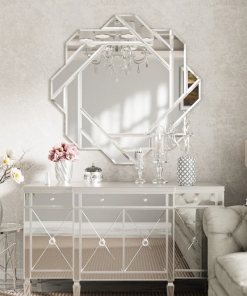 sommerset glass octagon beveled decorative wall mirror accent mirror