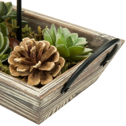 3 slot tabletop candelabra tray