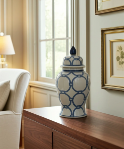 cinya ceramic vase and decorative temple jar with lid elegant flower vase for home decor