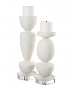 16'' h tabletop candlestick with candle included
