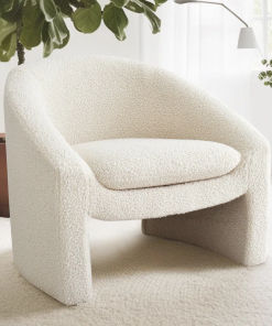 emmie boucle barrel chair