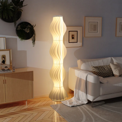 allicia 66.9'' rust led novelty floor lamp
