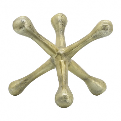 modern abstract aluminum decorative object unique geometric metal accent sculpture for contemporary decor