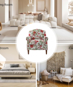 mooresville armchair with nailhead trims