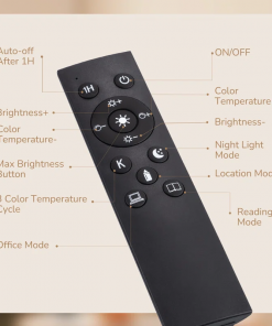 76'' rattan arched dimmable floor lamp with remote control and bulb included